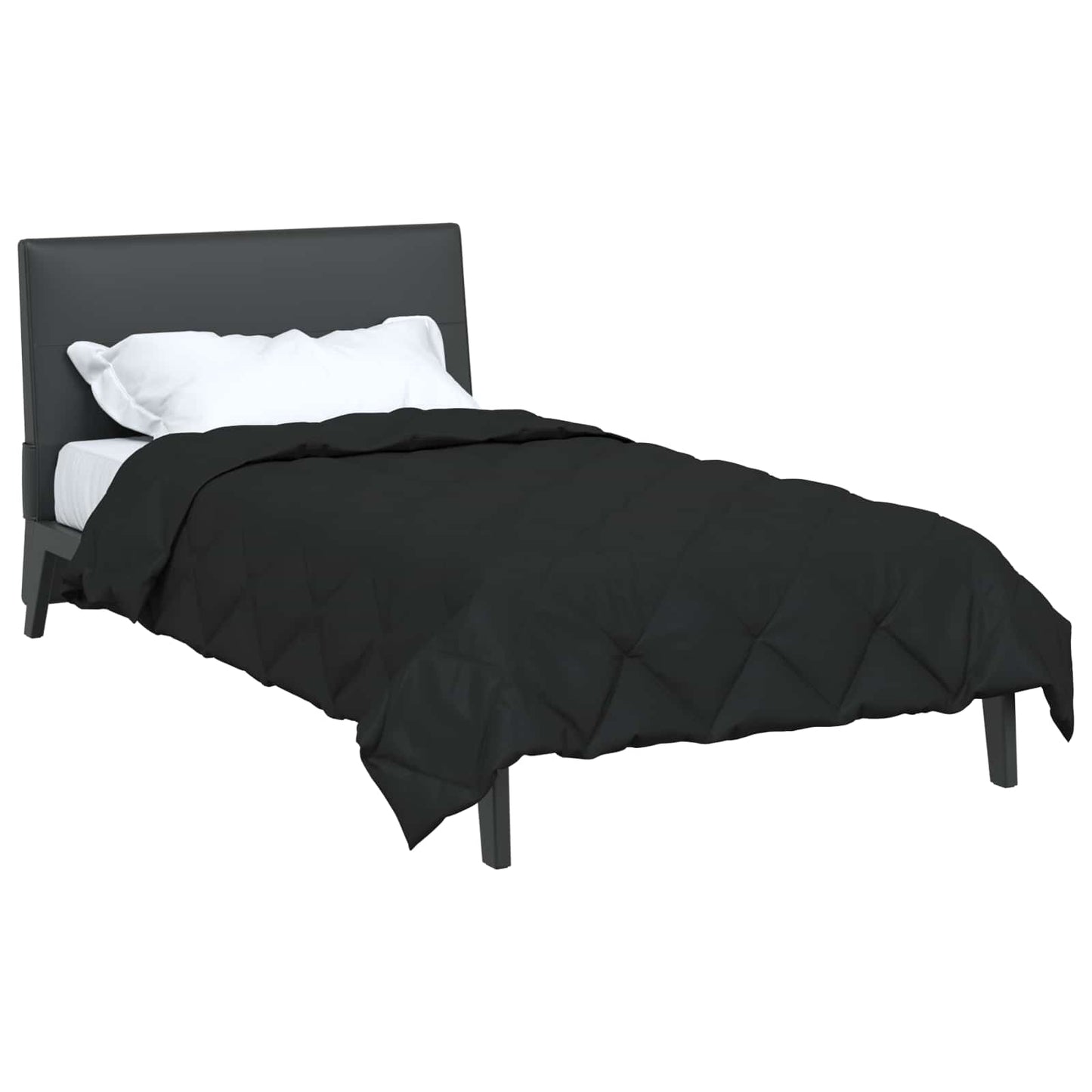 Vidaxl vol jaar dekbed zwart 200 x 155 cm microfiber