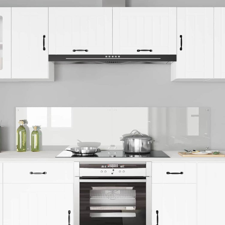 Vidaxl keukenachterwand 2 st transparant 90 x 40 cm gehard glas