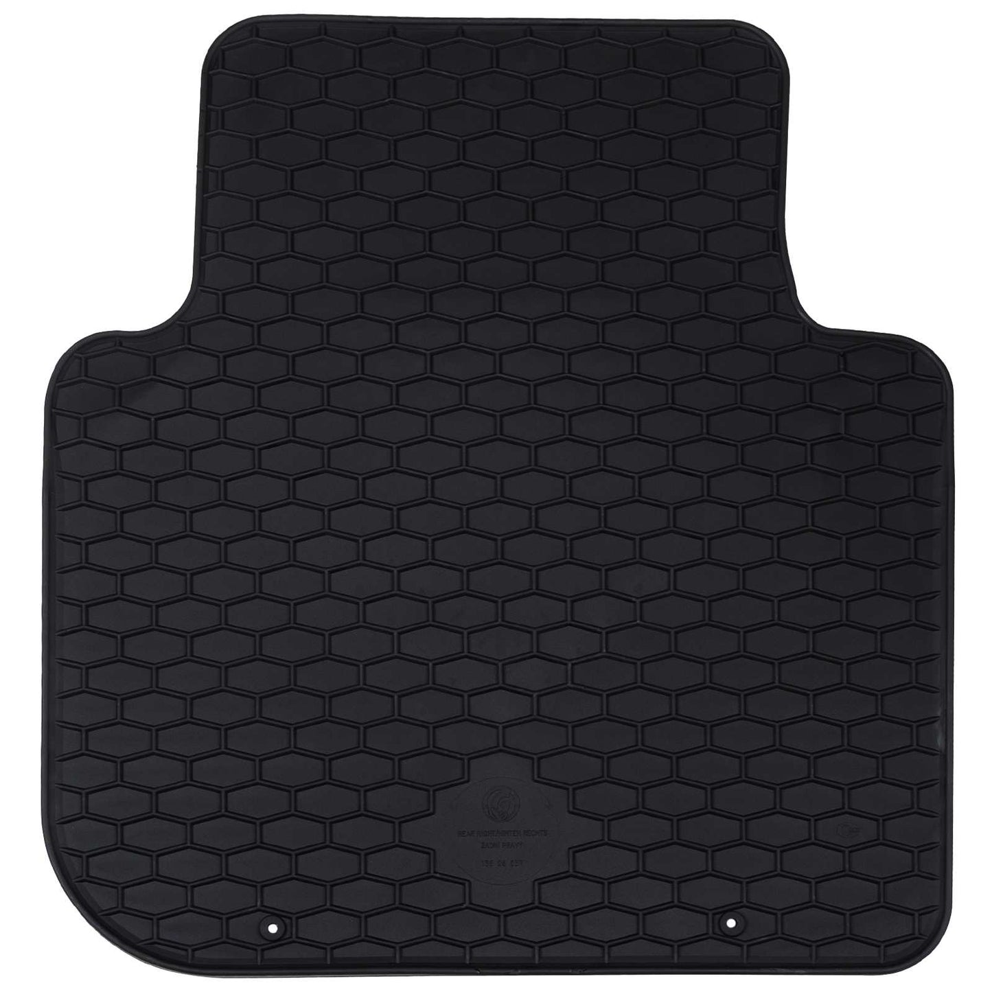 Vidaxl autobodemmat 4 pcs zwart škoda kodiaq tdi rubber