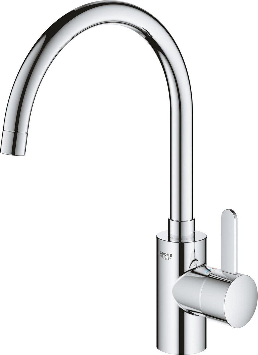 Grohe eurosmart cosmopolitan keukenkraan - hoge uitloop - 150° draaibereik - chroom