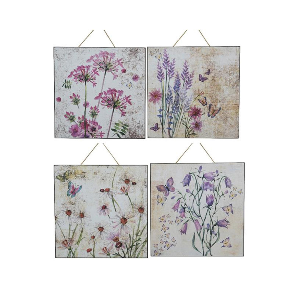 Decoris schilderij met afbeelding bloem 24 cm