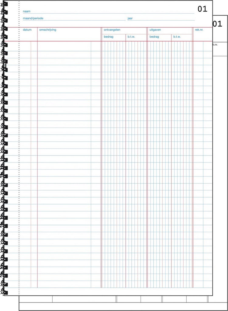 Sigel doorschrijfkasboek - expres - a4 - 2x50 vel - met btw kolom - si-30225
