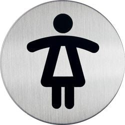 Pic infobord damestoilet durable edelstaal