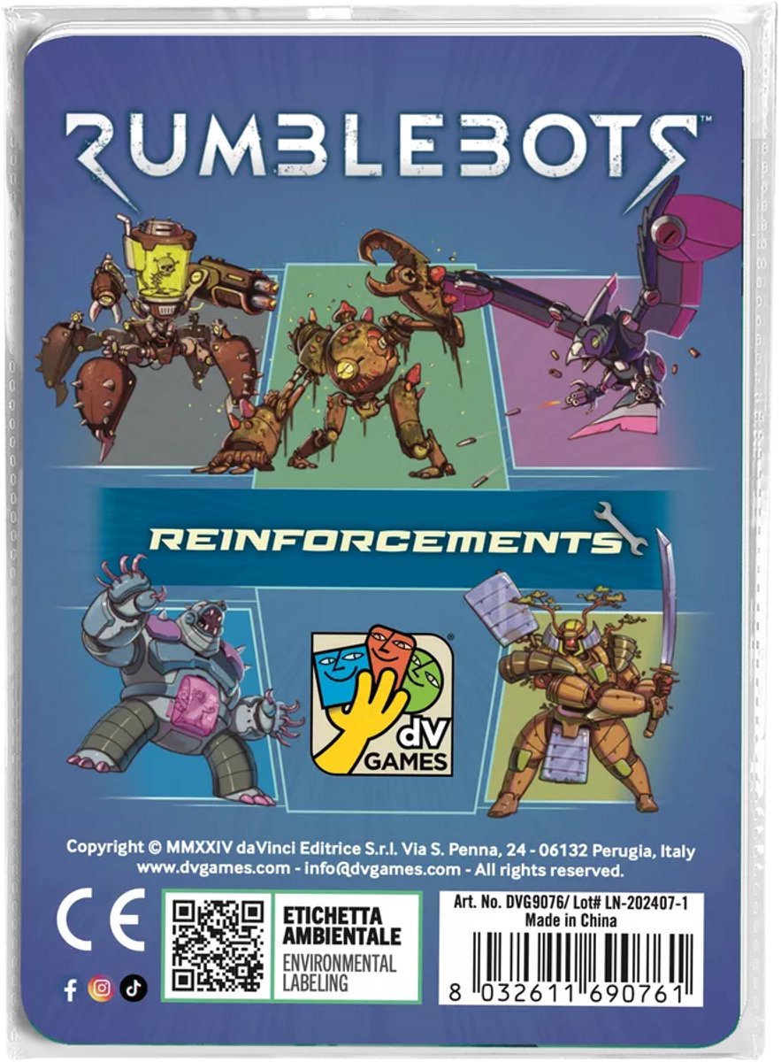 Asmodee rumblebots reinforcements bordspel
