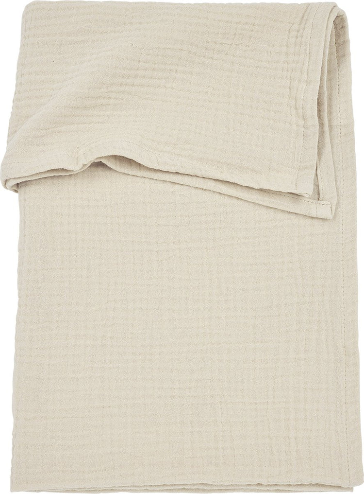 Meyco baby uni ledikant laken - pre-washed hydrofiel - soft sand - 100x150cm - 0.3 tog