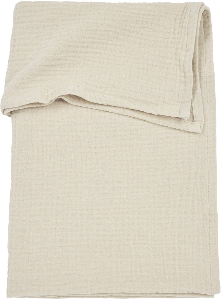 Meyco baby uni wieglaken - pre-washed hydrofiel - soft sand - 75x100cm - 0.3 tog