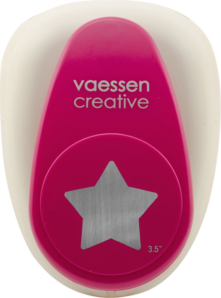 Vaessen creative pons - figuurpons - ster - 8,4 x 8 cm