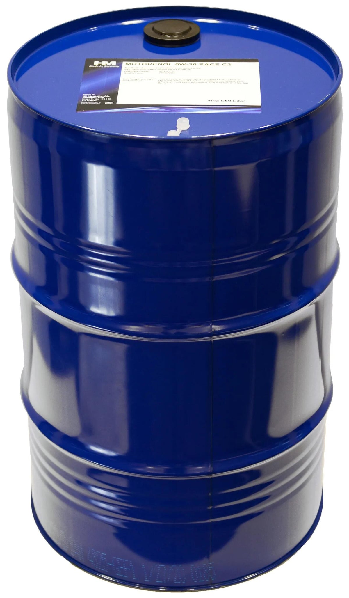 Hm motorolie top motor oil 5w-40 sl part synth. 60 ltr.