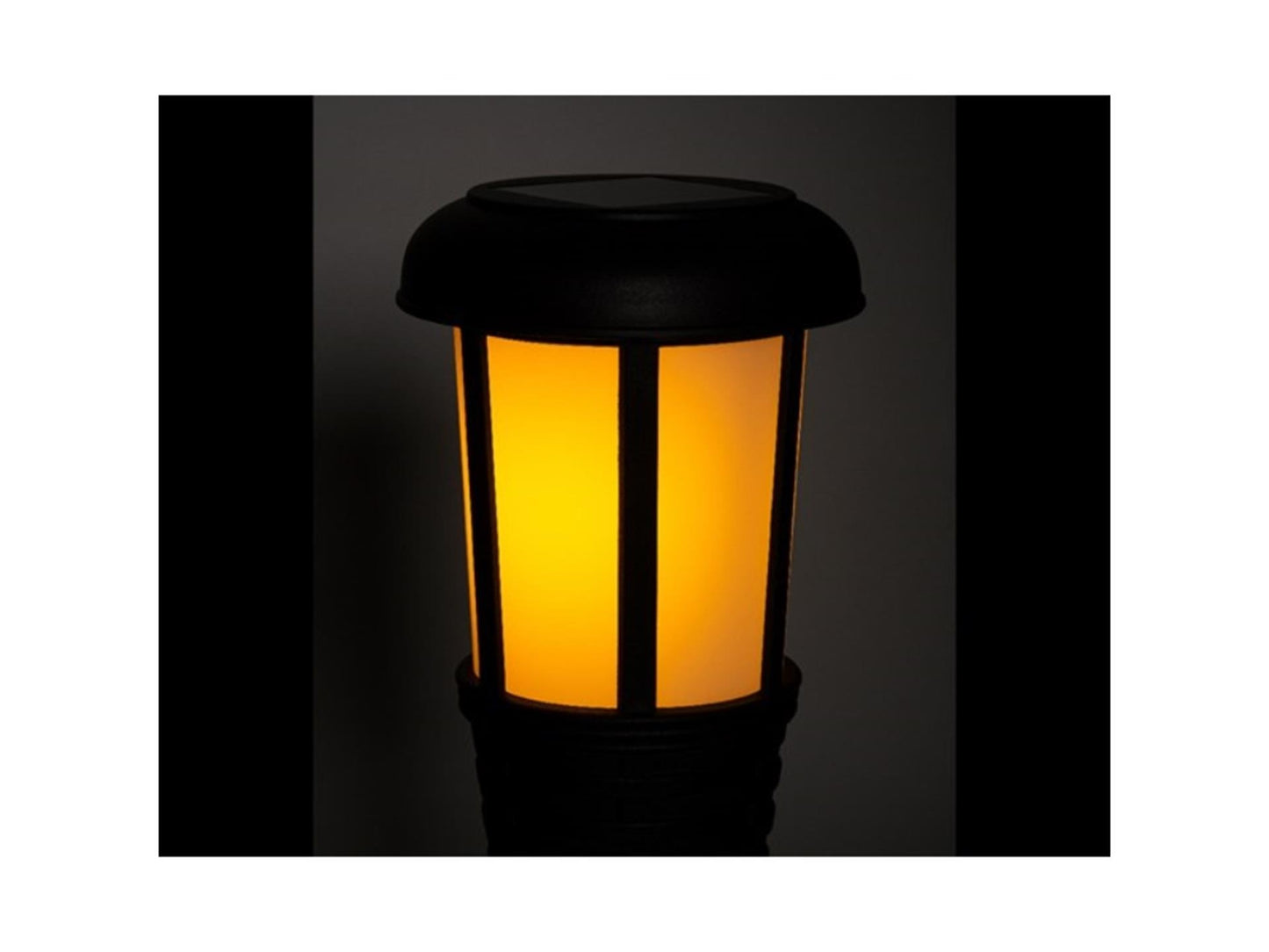 Lumineo led solar fakkel ø10-h61cm met schakellar en 6 uurs timer