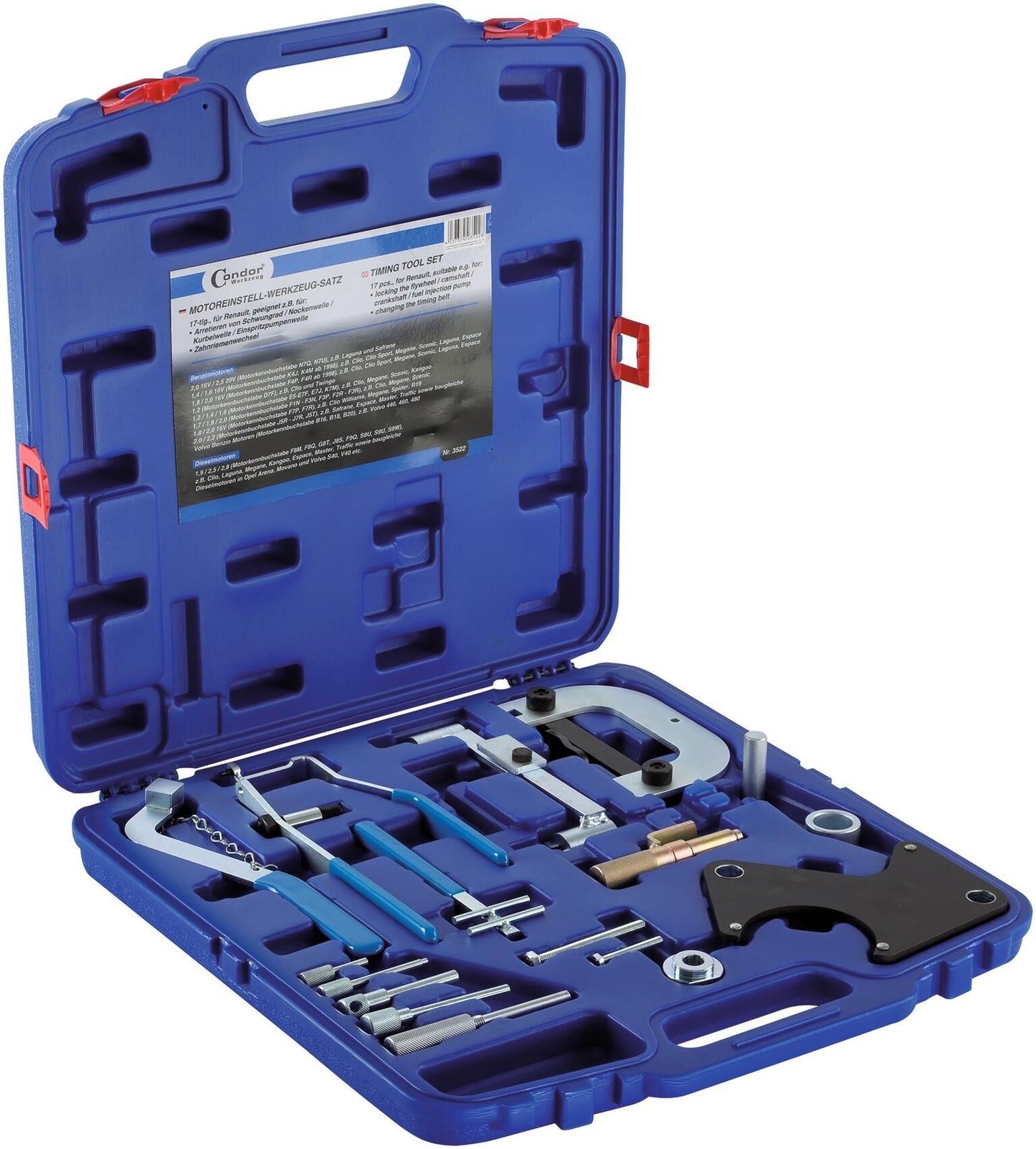 Condor gereedschapsset voor motortiming 3522 . engine adjusting tool ren