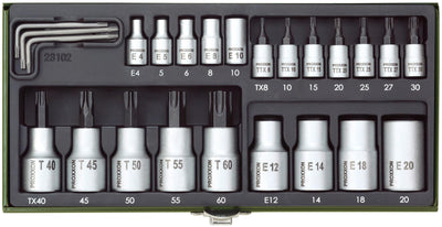 Proxxon steckschlüsselsatz tx socket wrench set 23-piece