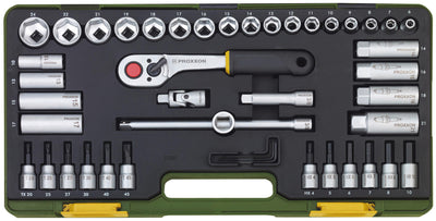 Proxxon steckschlüsselsatz wrench set 3 8 44pcs with club ratchet