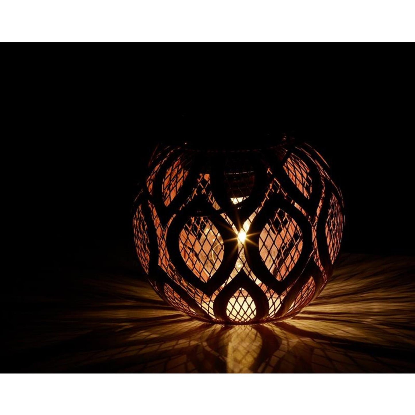 Lumineo solar lantaarn dia13.5-h12.5cm- verkrijgbaar in lichtgroen, roze of taupe