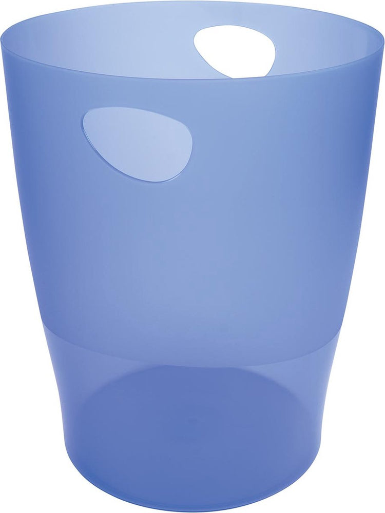 Exacompta papiermand met grote capaciteit van 15 liter. - ijsblauw - 45310d