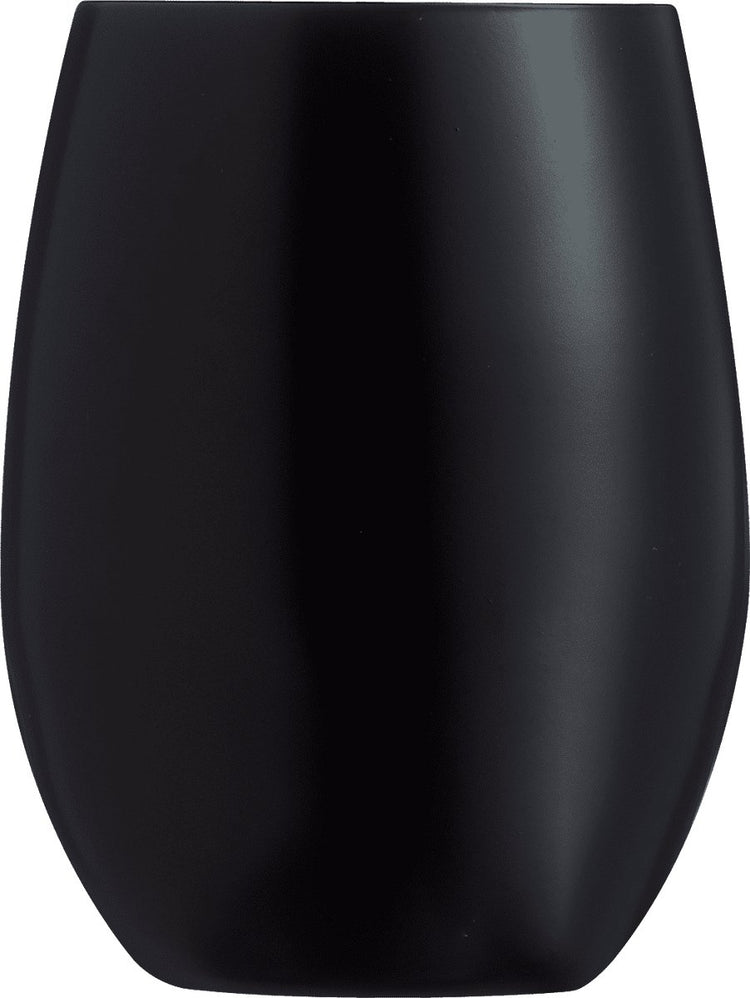 Chef sommelier primary waterglazen - zwart - 360ml - 6 stuks