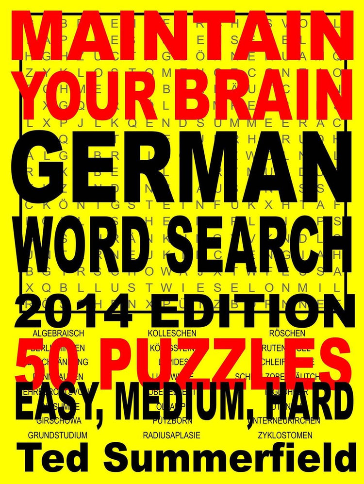 Maintain your brain 23 - maintain your brain german word search, 2014 edition