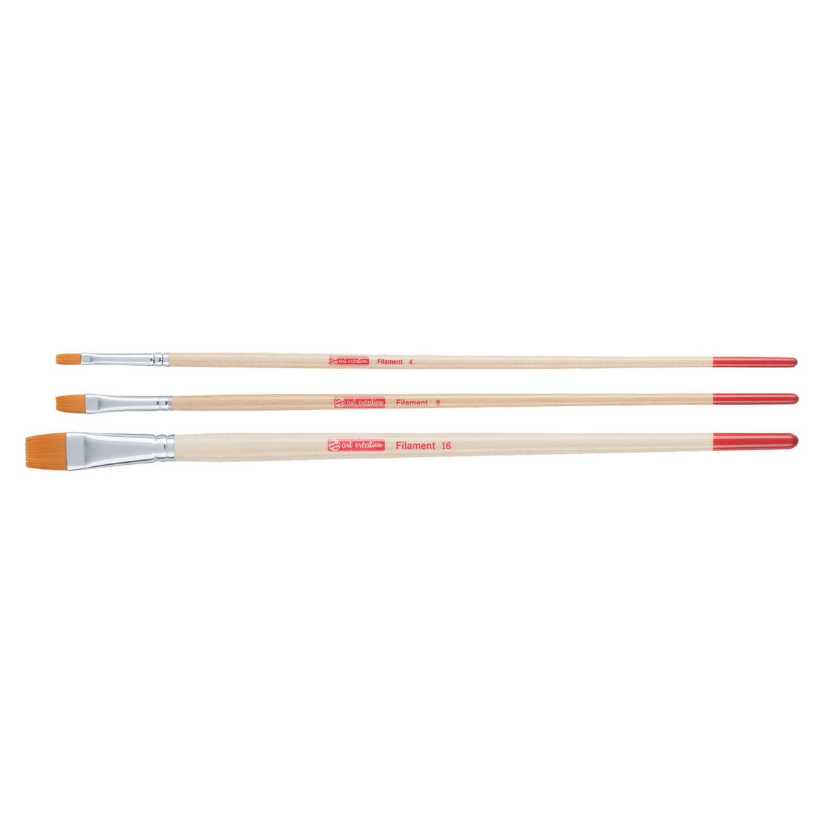 Talens art creation • oil acrylic brush set polyester flat 3pcs