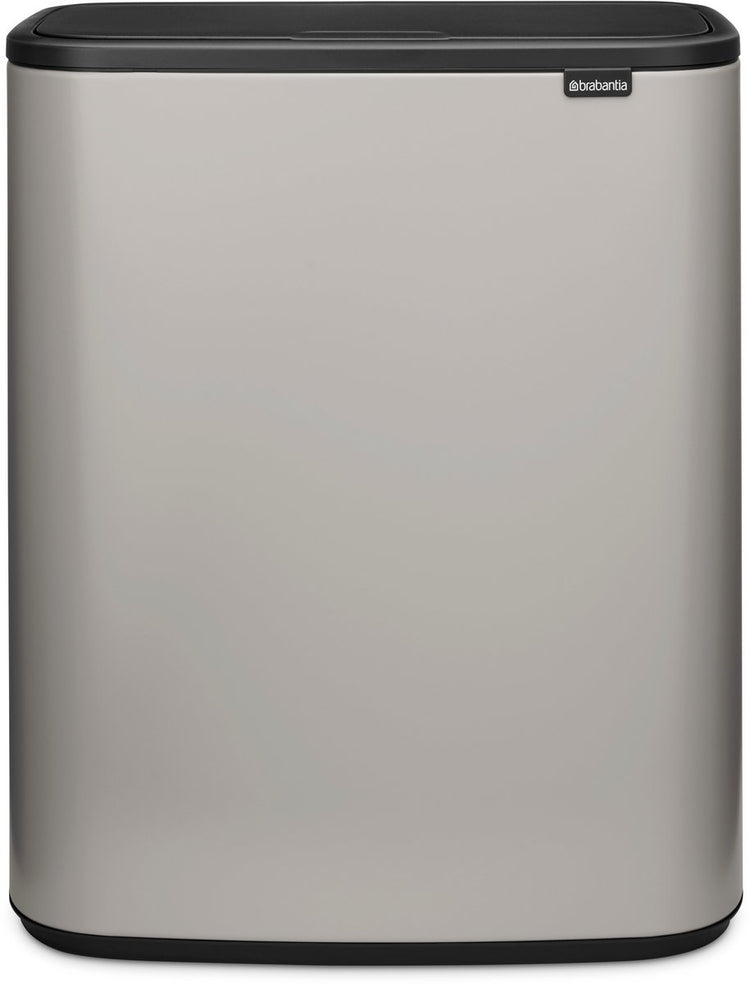 Brabantia bo touch bin prullenbak - 60 liter - 1 vak - soft grey