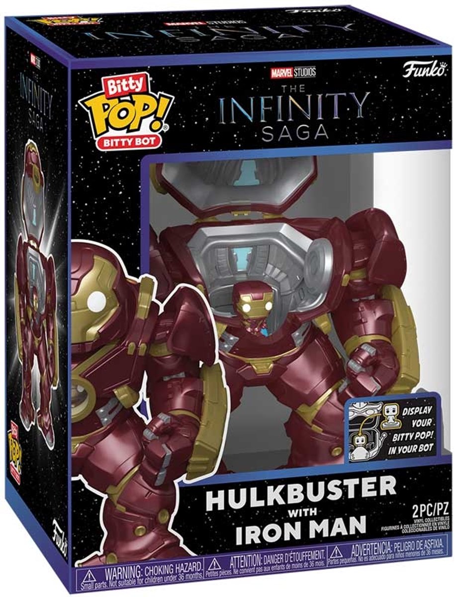 Funko bitty bop bitty bot - marvel hulkbuster with iron man
