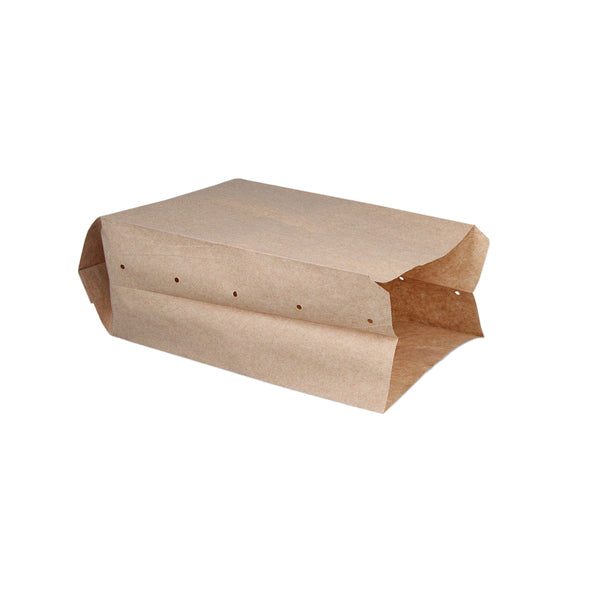 Snackzak geperforeerd kraft nr.28 bio (2 pond)(1000 stuks)