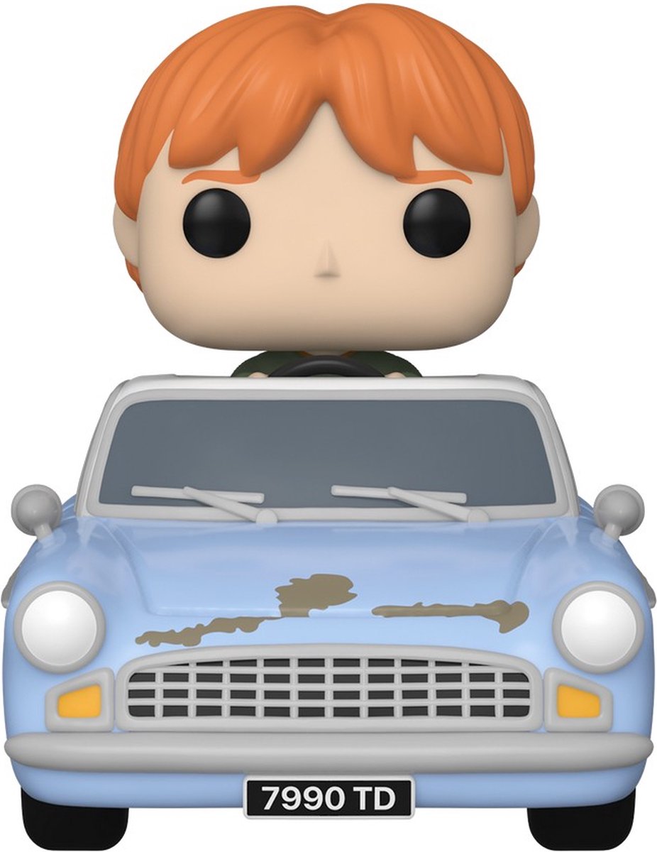 Funko harry potter verzamelfiguur pop! rides vinyl - chamber of secrets anniversary - ron with car 15 cm multicolours