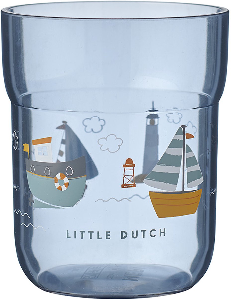 Mepal mio kinderbeker little dutch - 250 ml - makkelijk vast te houden - kinderservies - sailors bay