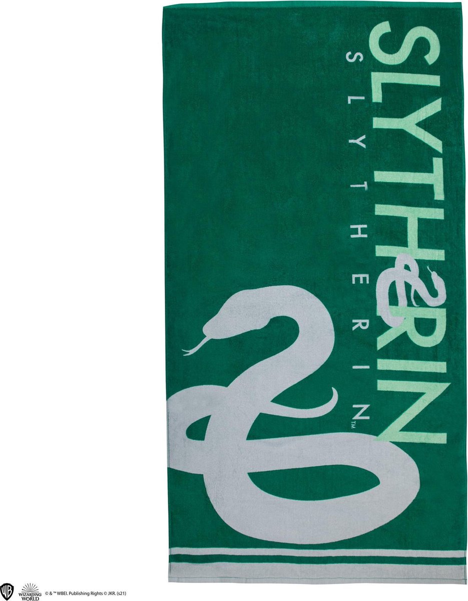 Cinereplicas harry potter badhanddoek slytherin 140 x 70 cm groen