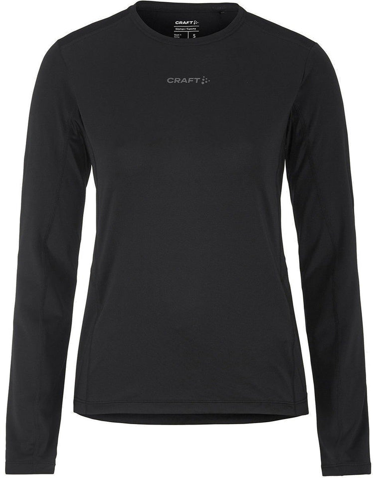 Craft adv essence ls tee 2 w dames sportshirt - zwart