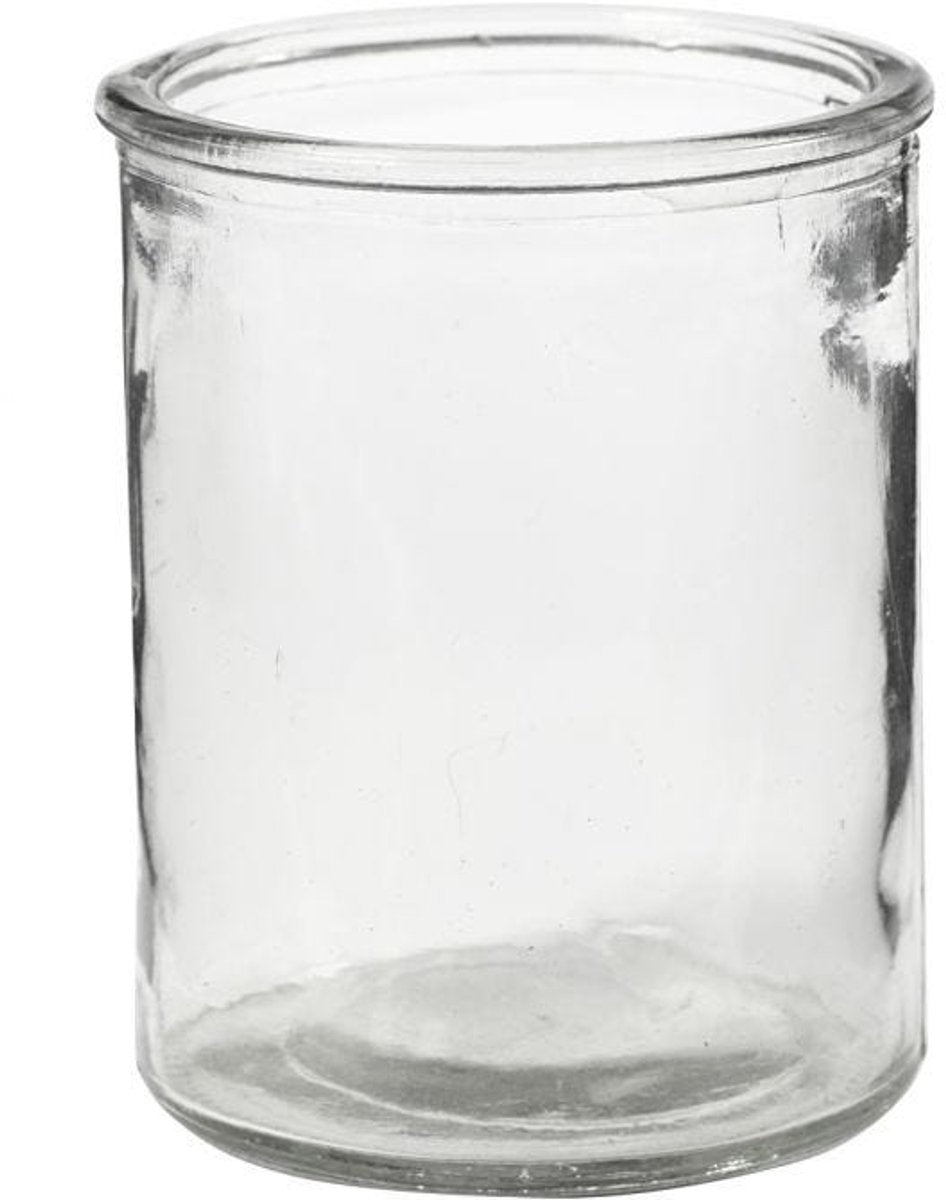 Creativ company glazen waxinelicht 9,8 cm, 6 stuks