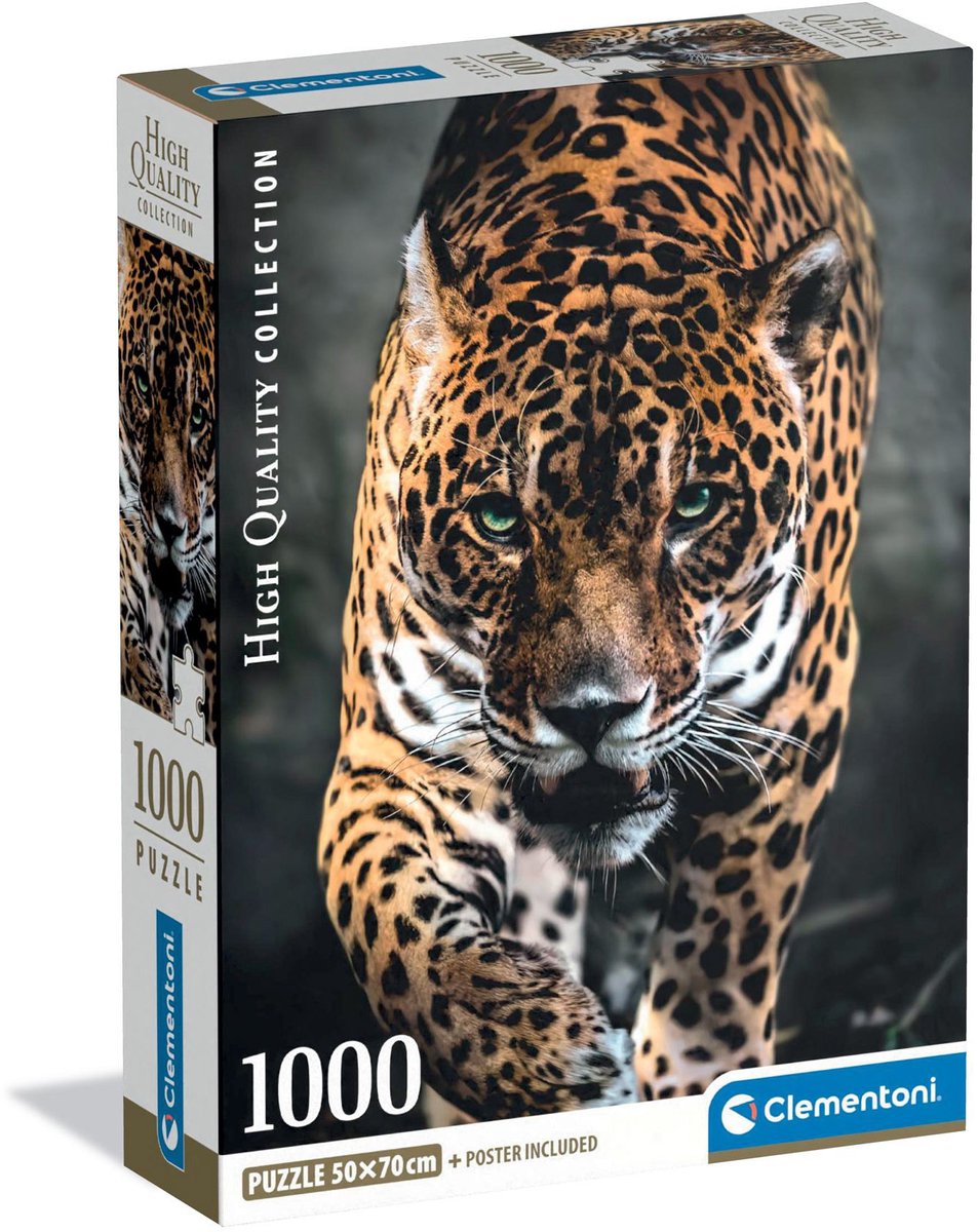Clementoni - puzzel - 1000 stukjes - walk of the jaguar - puzzel voor volwassenen - high quality collection