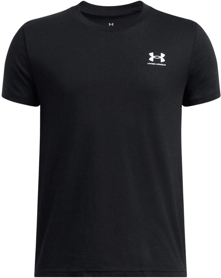 Under armour ua b sportstyle lc ss unisex sportshirt - zwart - wit