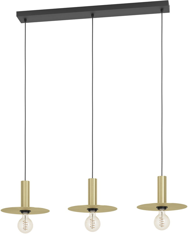 Eglo escandell hanglamp - e27 - 95 cm - goud - staal