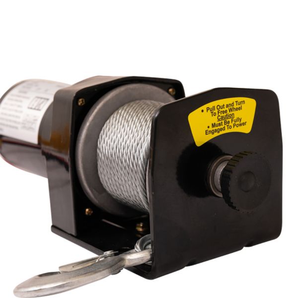 Kabellier elektrisch 12v, 2000 lbs