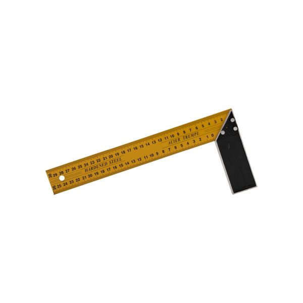 Topgear winkelhaak 30 cm, geel