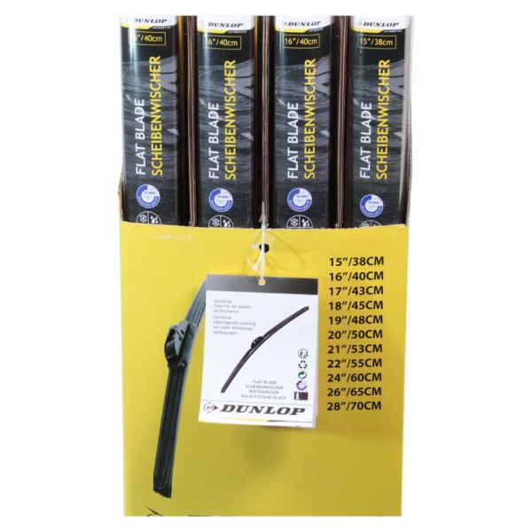 Display ruitenwissers dunlop