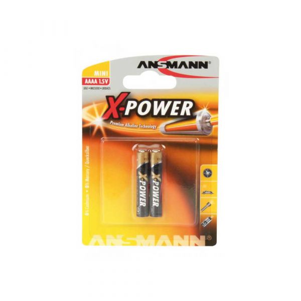 X-power alkaline batterij aaaa lr08 2st.