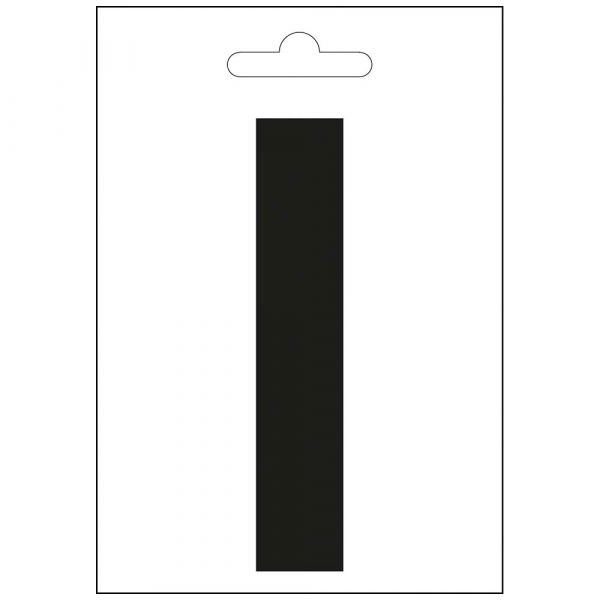 Nautic letter i zwart 100 mm.