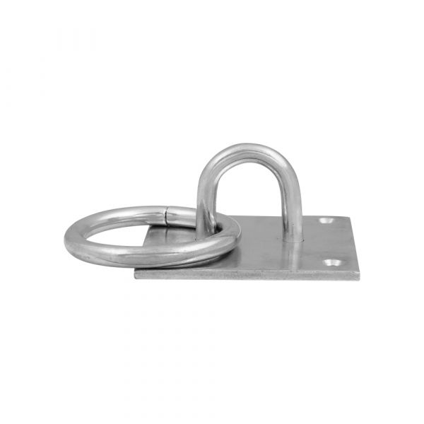 Muurplaat met oog 8 mm.