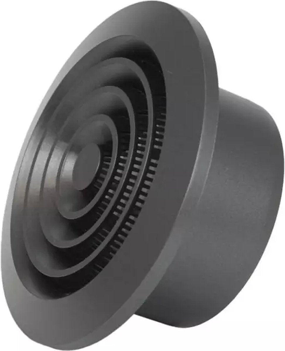 Europlast rond ventilatierooster grill ø100 mm antraciet - nga100a