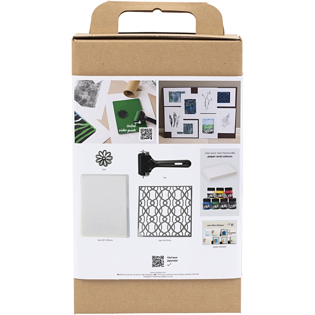 Creativ company toolkit voor gelprinten - stempelen - druktechniek - gelli plate