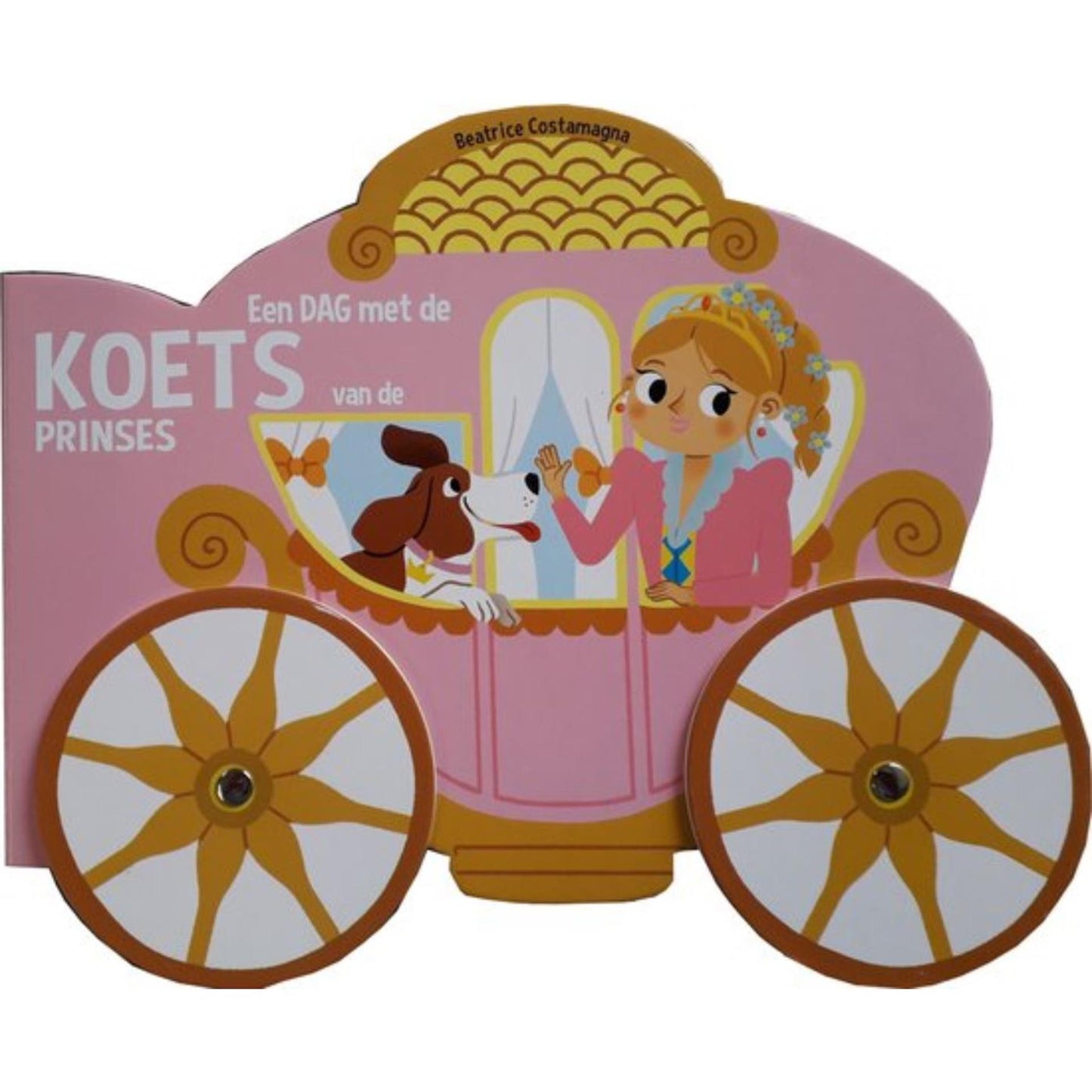 Kartonboek een dag met de koets van de prinses
