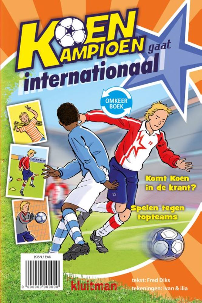 Uitgeverij kluitman koen kampioen omkeerboek- gescout gaat internationaal
