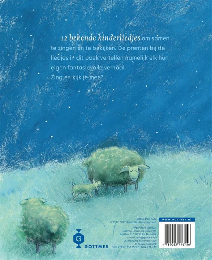 Gottmer uitgevers groep daarbuiten loopt een schaap kartonboekje