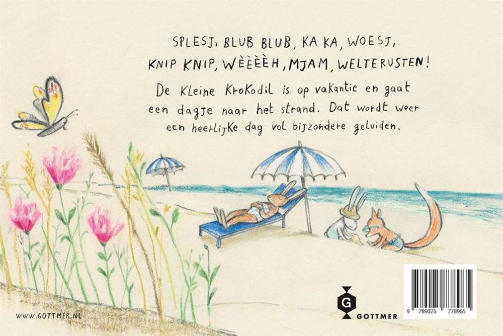 Wat zegt de kleine krokodil op vakantie?