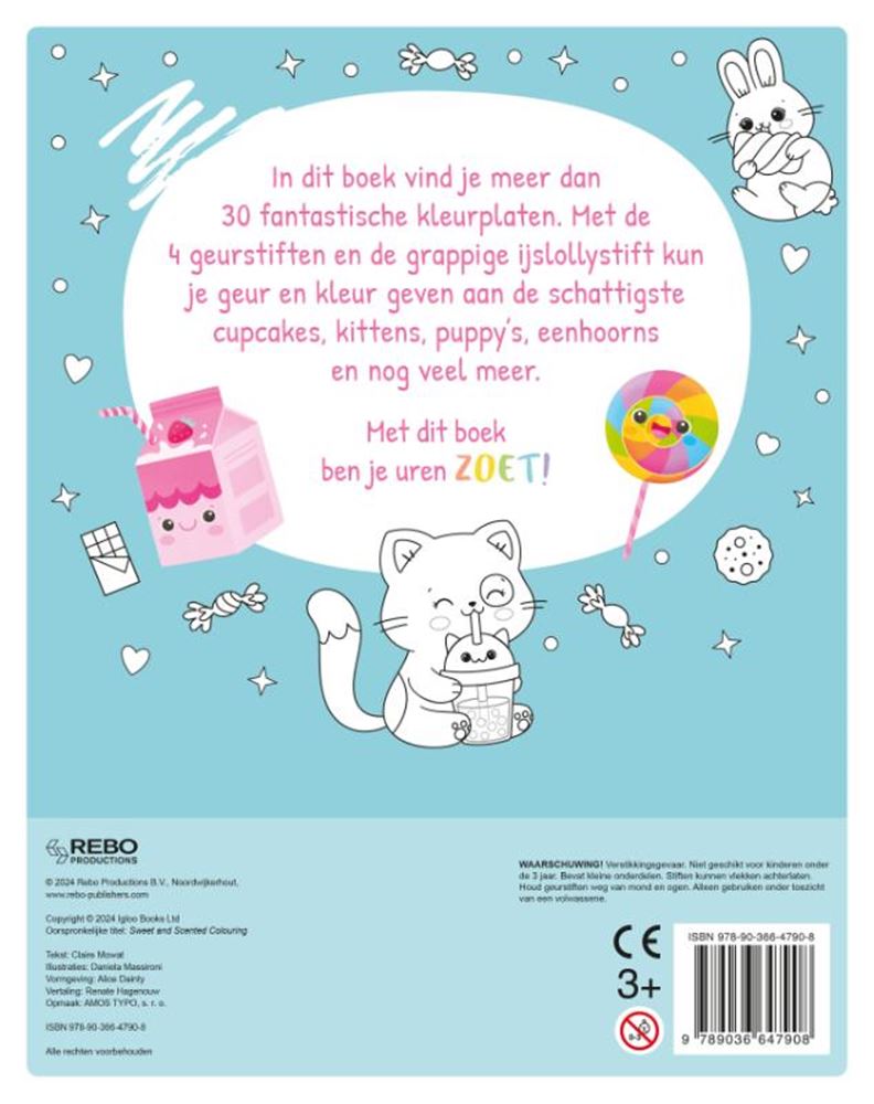 Zoete geuren en kleuren - kleurmania 3+