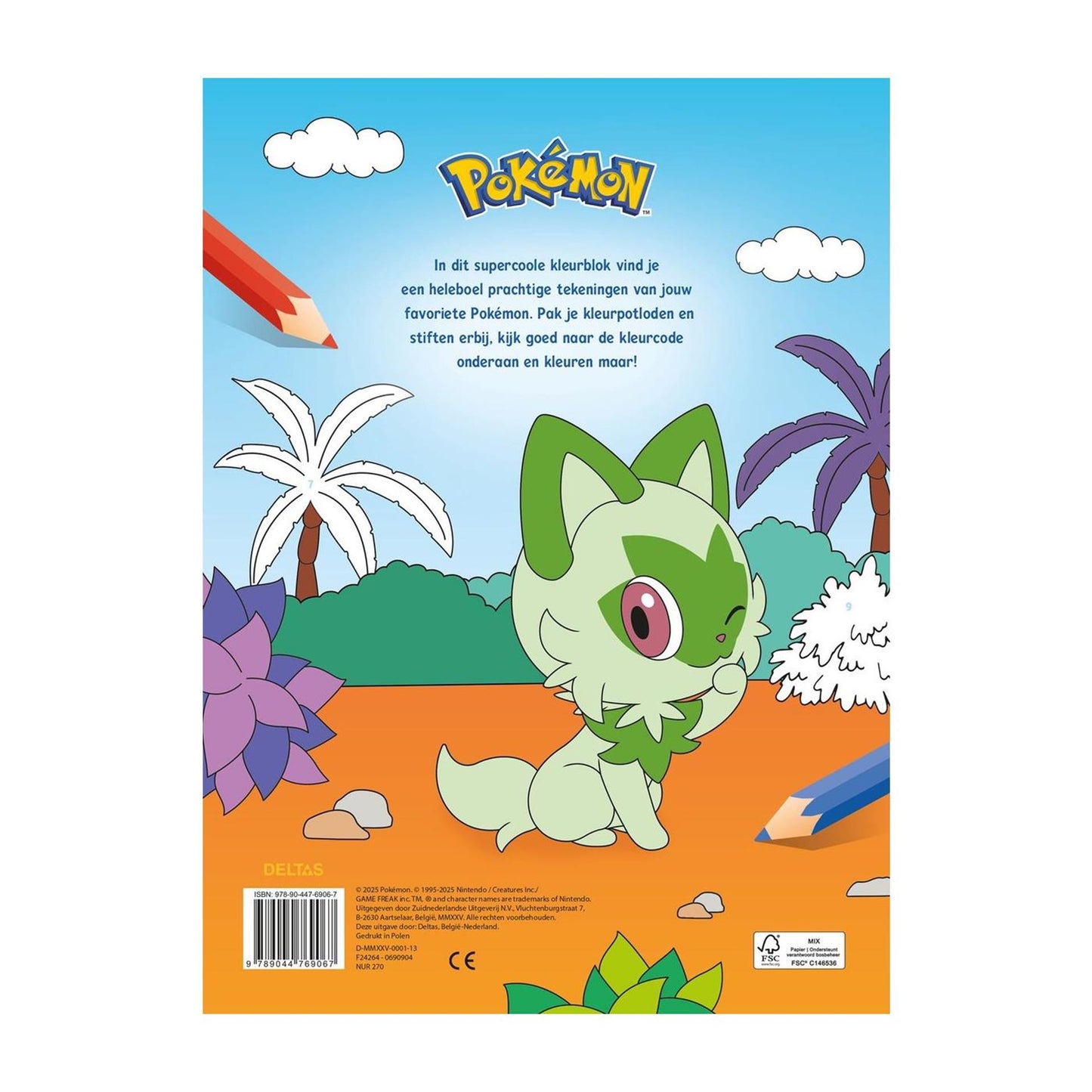 Deltas pokémon kleuren op nummer