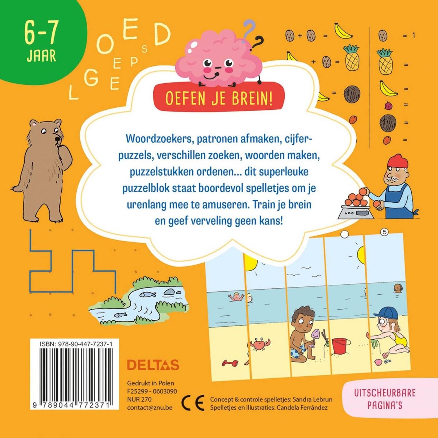 Deltas oefen je brein! leerrijke spelletjes 6-7 jaar