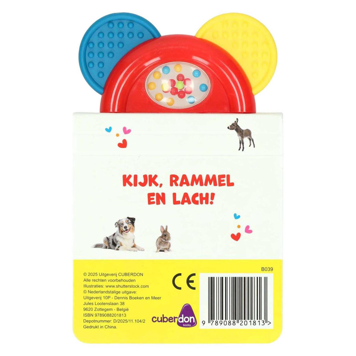 Cuberdon books rammel- en bijtboekje wie ben ik? - babydieren