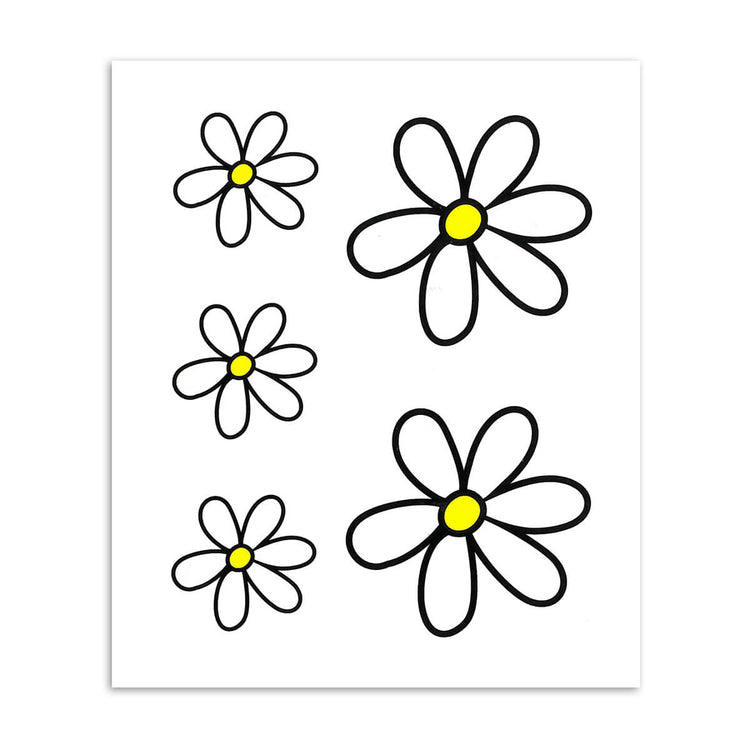 Stickerset gewone margriet M