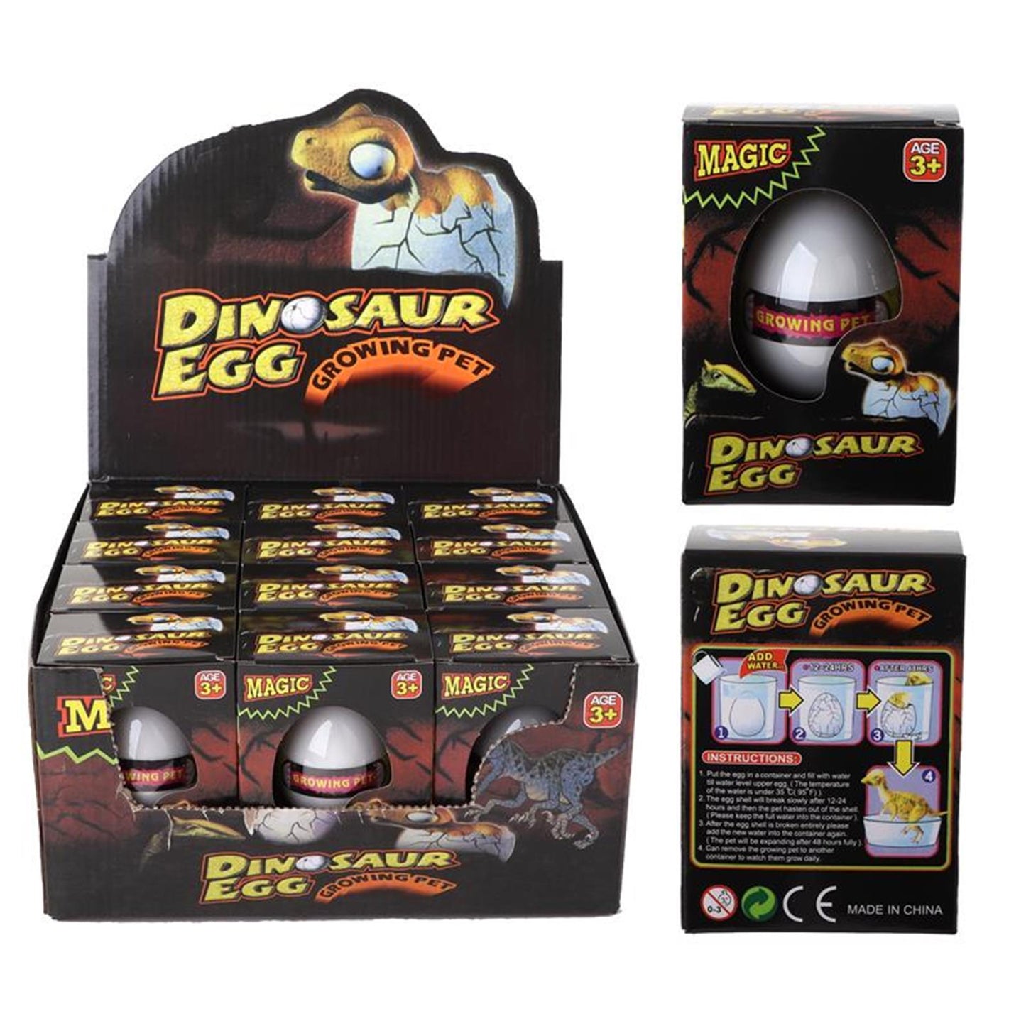 Dino groei-ei in doosje dino groei-ei in doosje